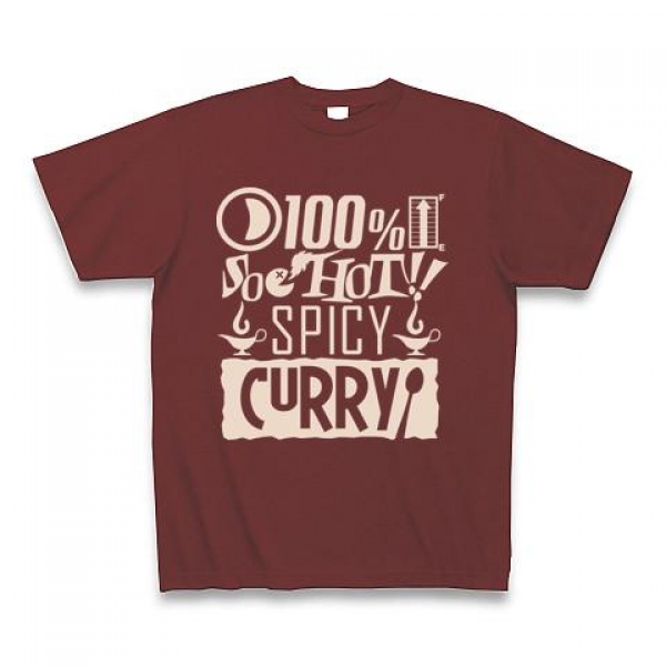 100%SO HOT!!<br />SPICY CURRYTシャツ