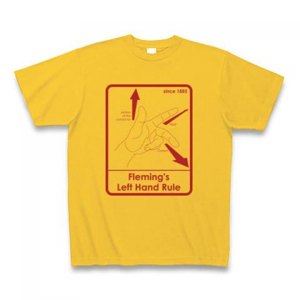 フレミング左手の法則Tシャツ
