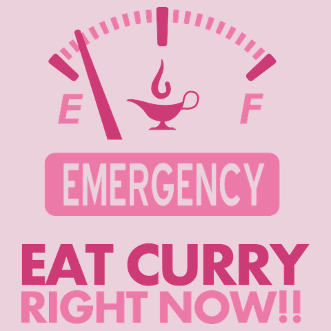 今すぐカレーが<br />食べたい！Tシャツ