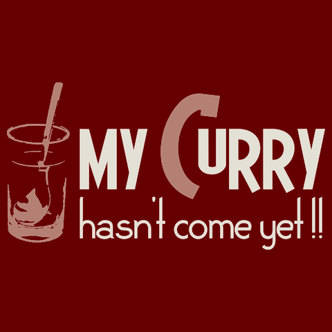 私のカレーは<br />まだですか？Tシャツ