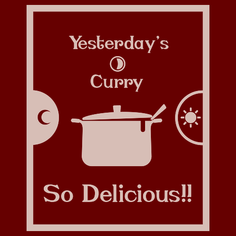 前の日のカレーは<br />おいしいTシャツ