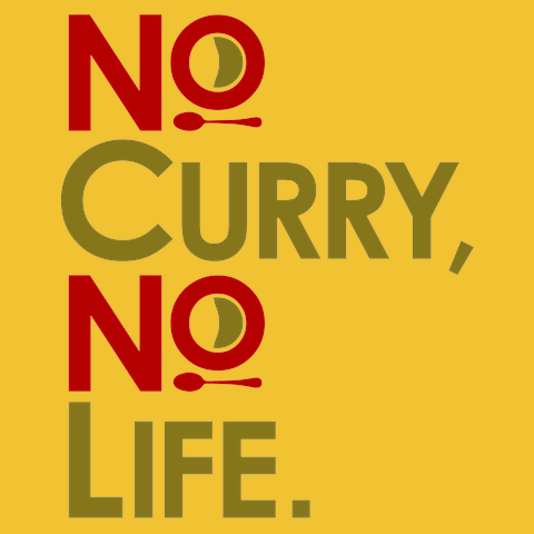 No curry‚ No life.Tシャツ
