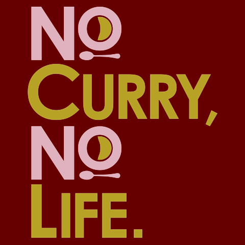 No curry‚ No life.Tシャツ