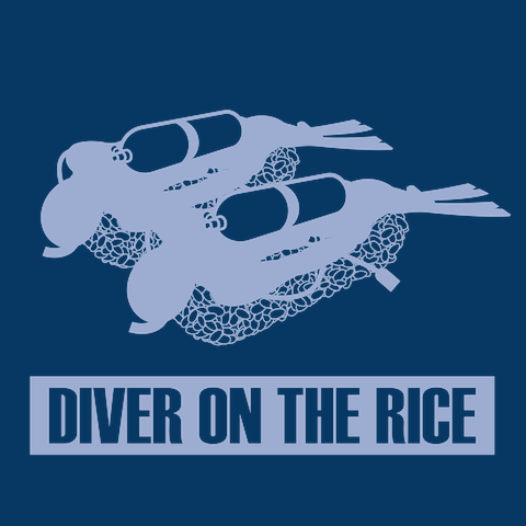 DIVER ON THE RICETシャツ